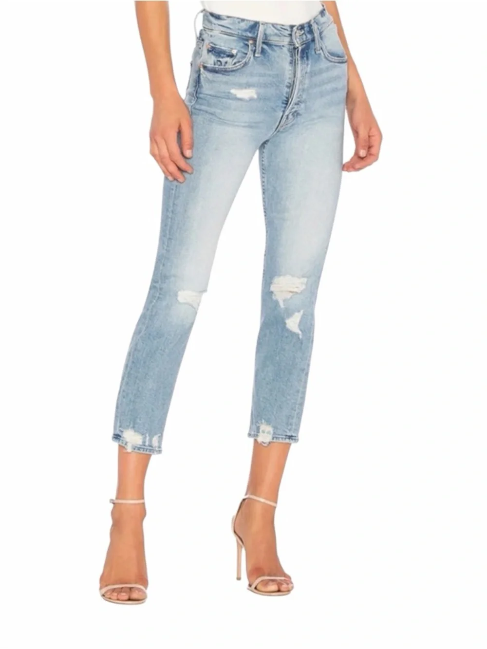 Mother Superior The Tomcat Distressed Ankle Jean in Confession Wash size 28